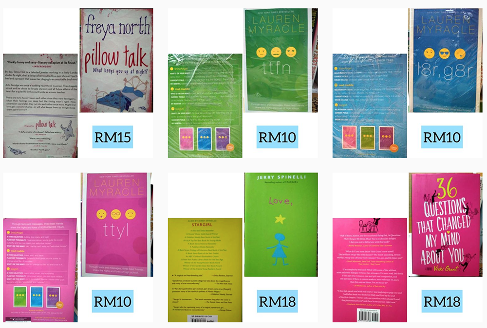 Bookworm Sale Malaysia IG page