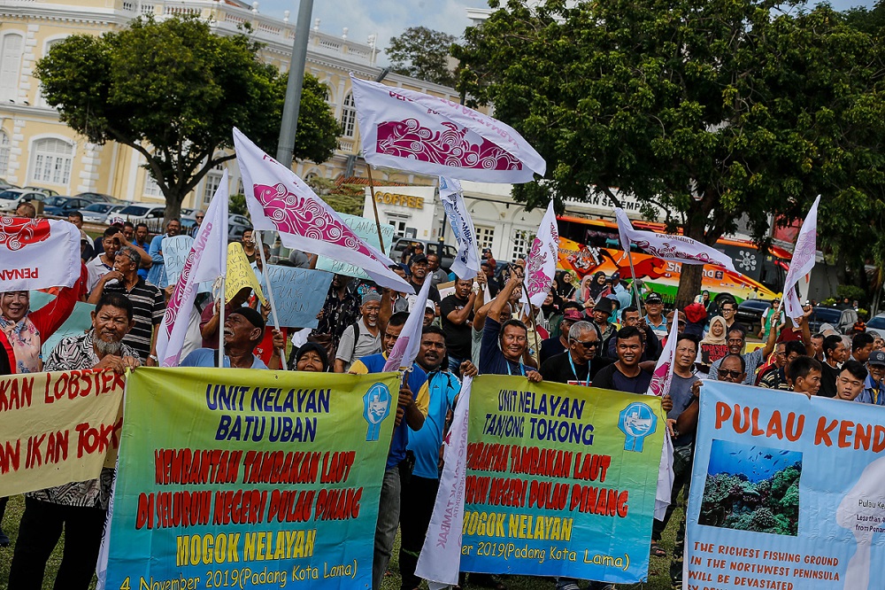 Penang South Islands - protests