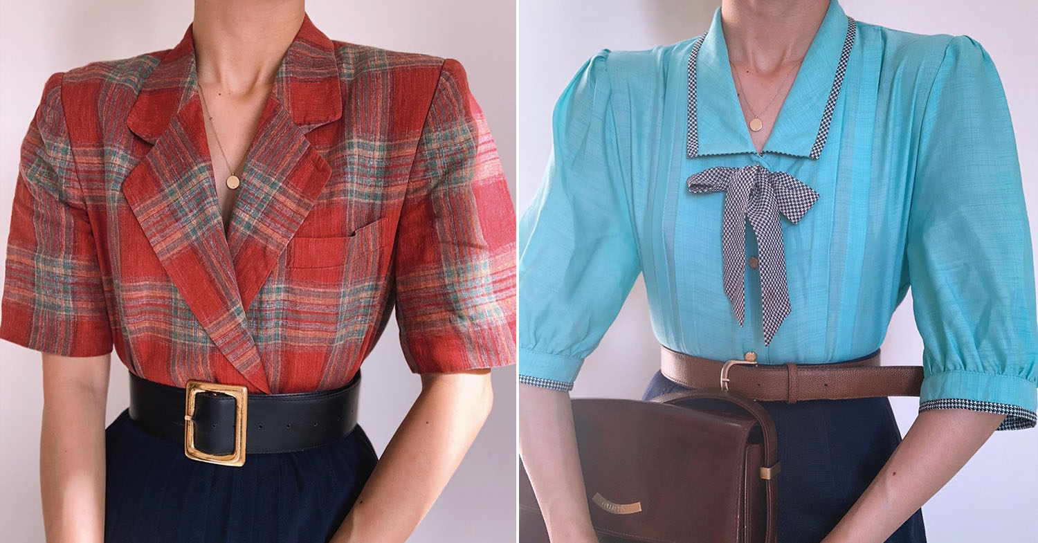 Instagram thrift stores - retro blouses