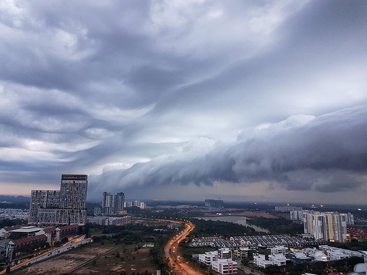 Rolling clouds in Malaysia - Cyberjaya