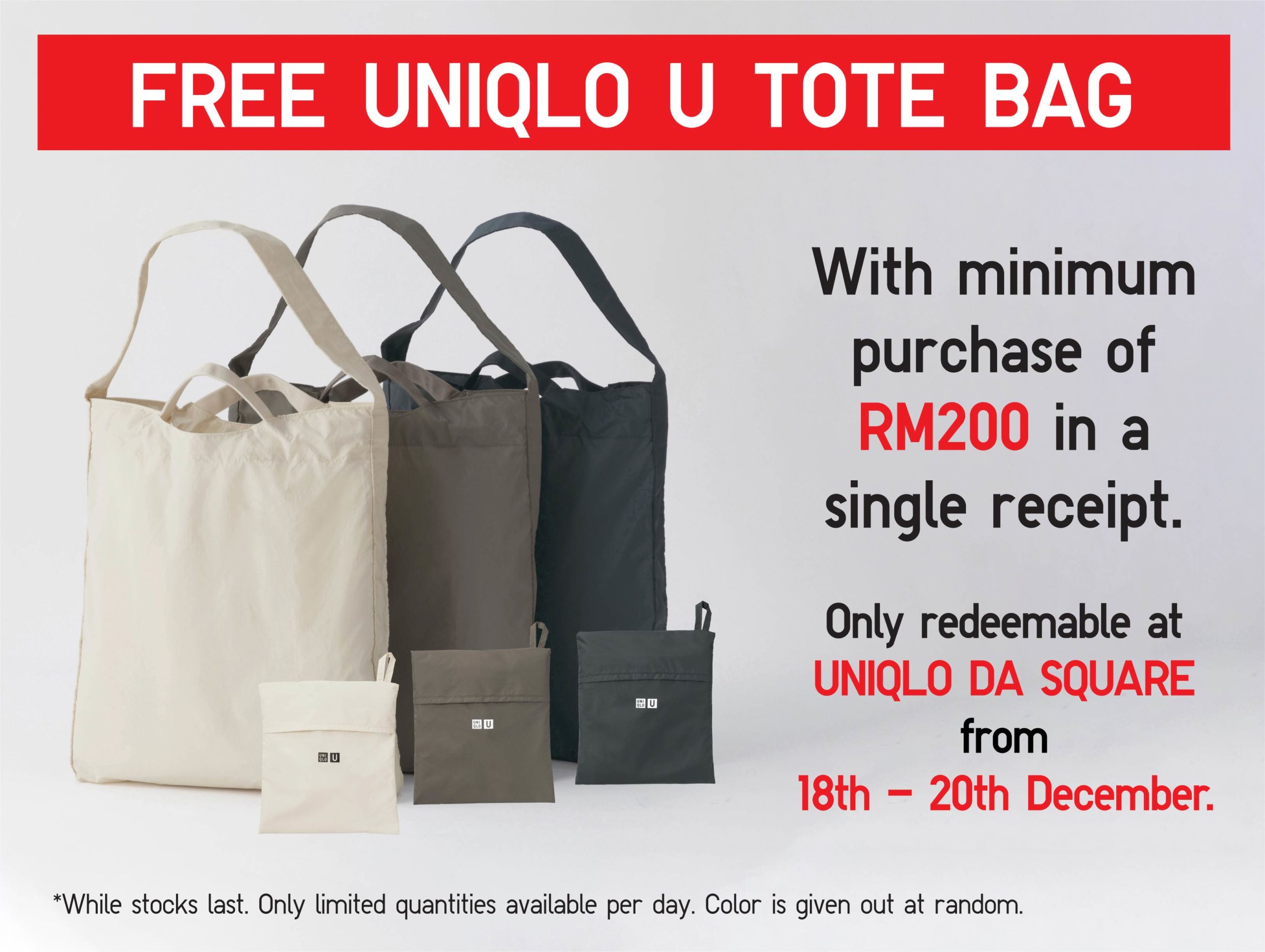 UNIQLO Roadside Store - Free Tote Bag