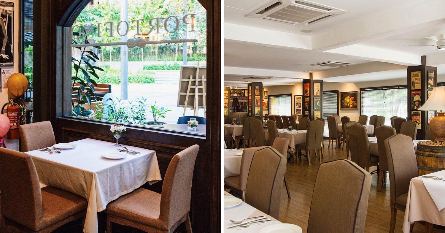 Romantic restaurants in KL - Portofino seats