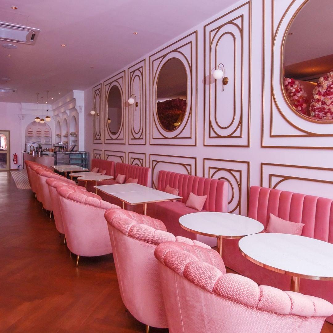 Mary Jane KL on Petaling Street - pink cafe
