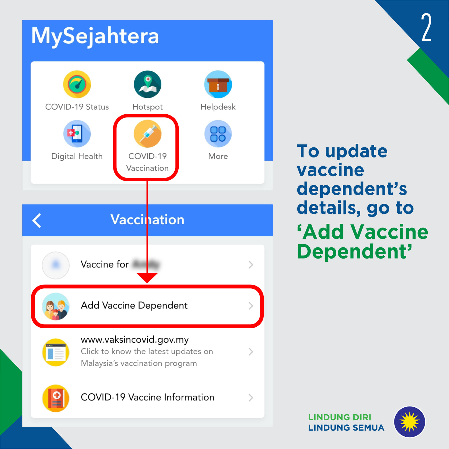 How to register vaccine in mysejahtera
