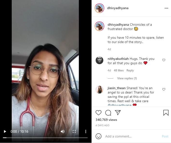 Malaysian doctor Covid-19 video