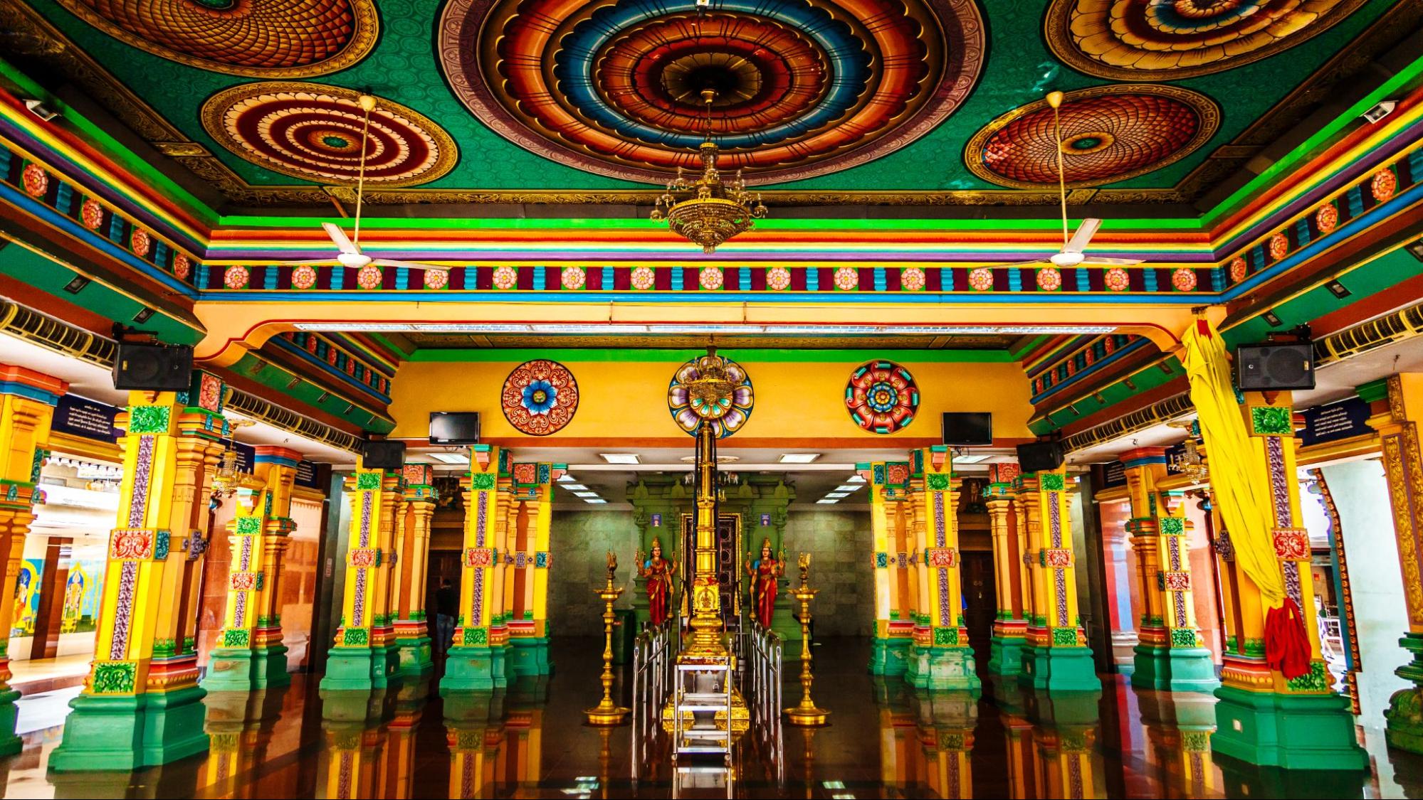 Indian temple interior design