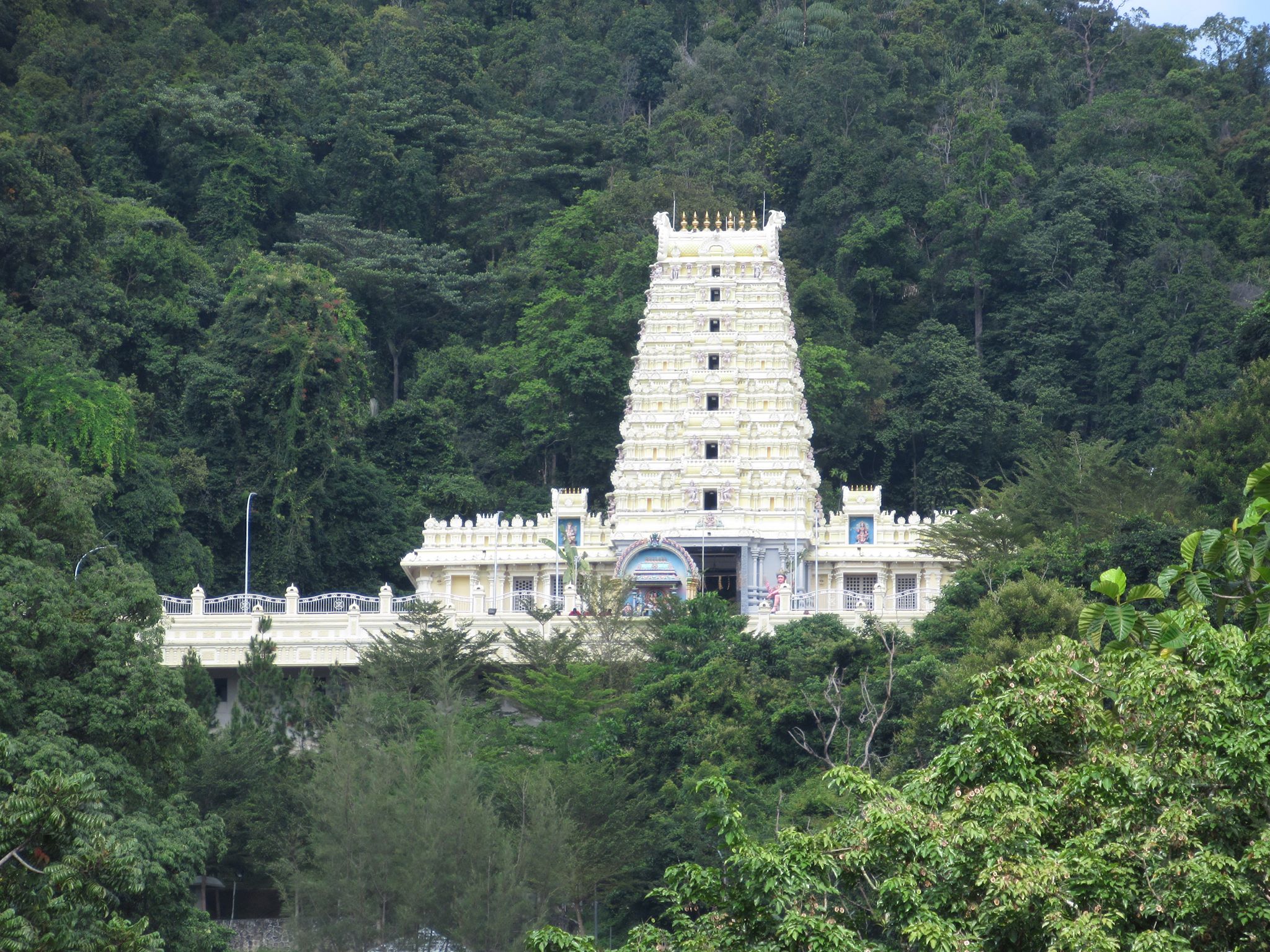 Indian Temple hilltop view