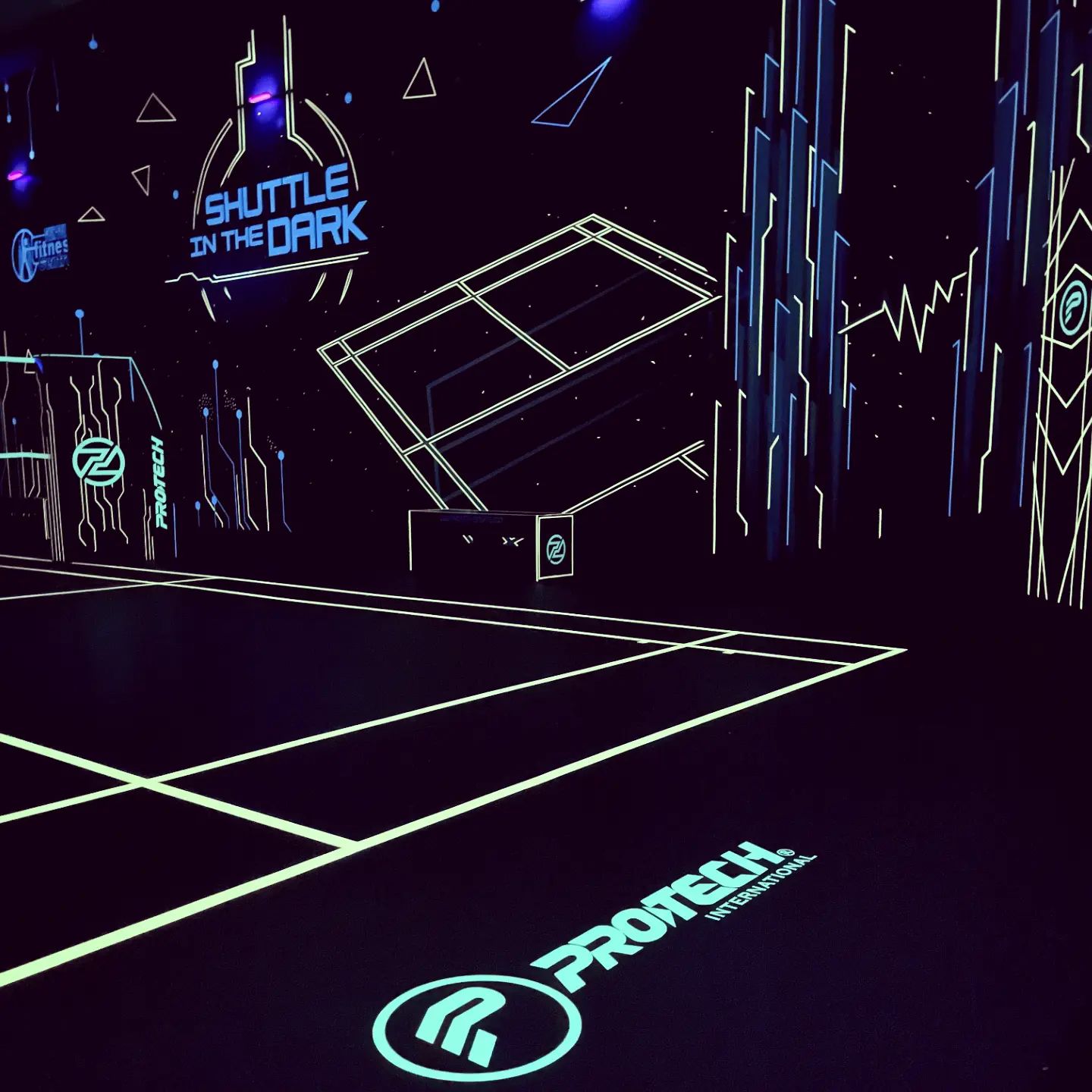 Shuttle In The Dark - Badminton court