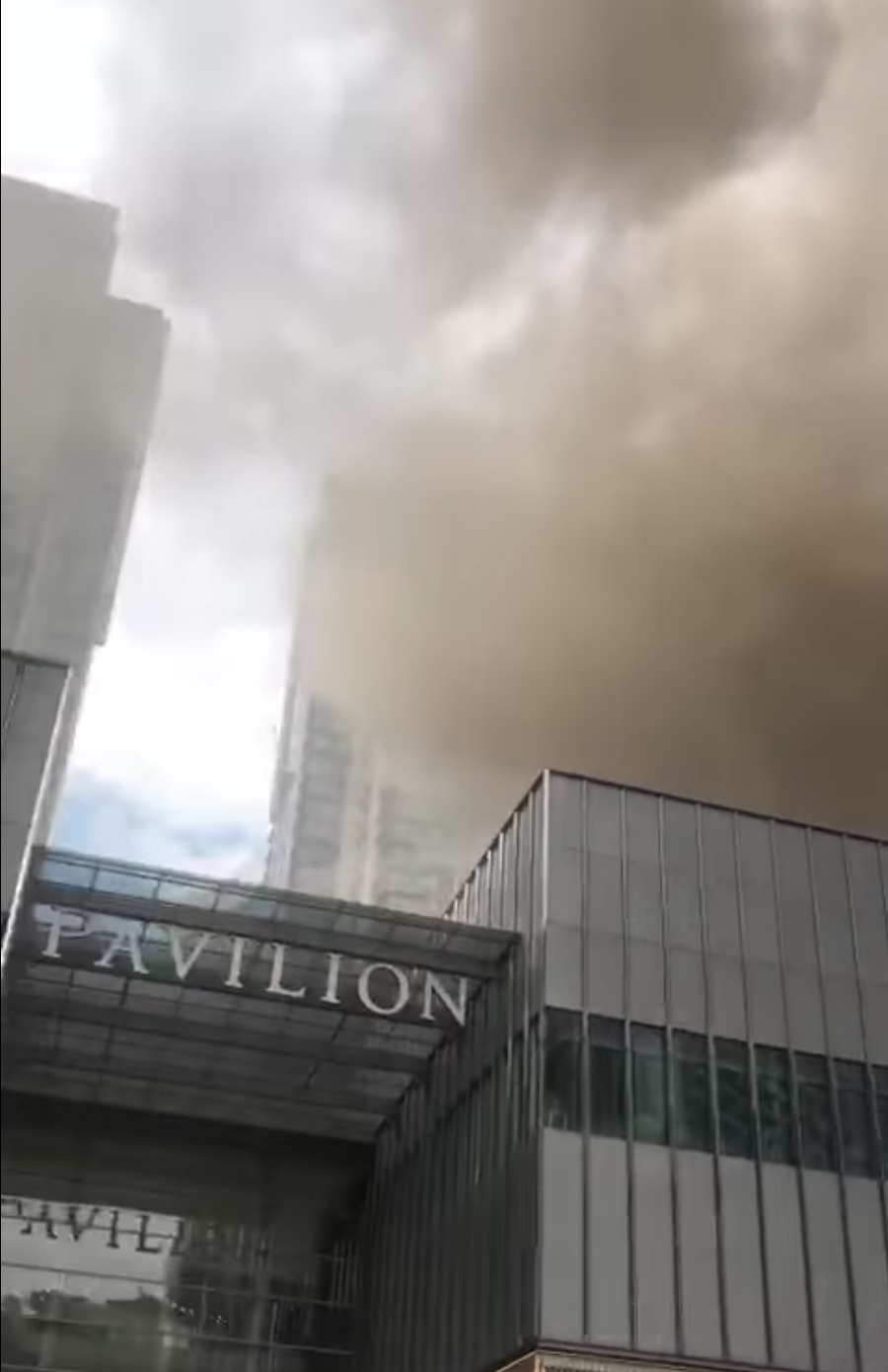 Pavilion KL fire - smoke