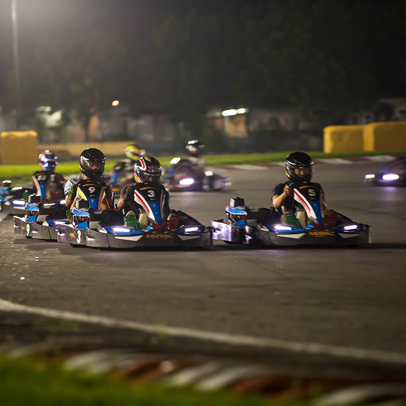 Morac Go Kart - night racing