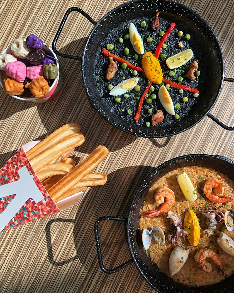 A Spanish feast of paella and churros at SM Aura's Food on Four