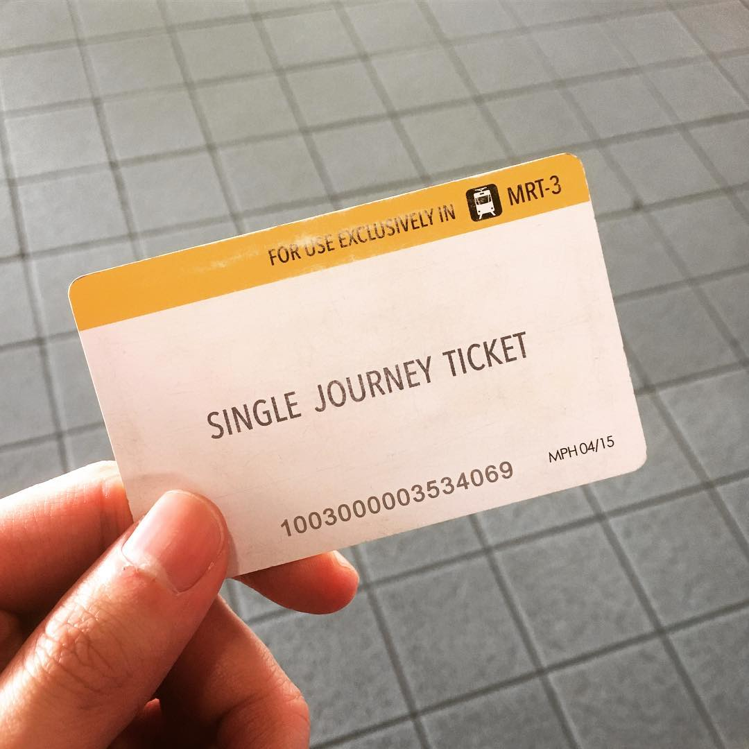 MRT-3's Single Journey Ticket