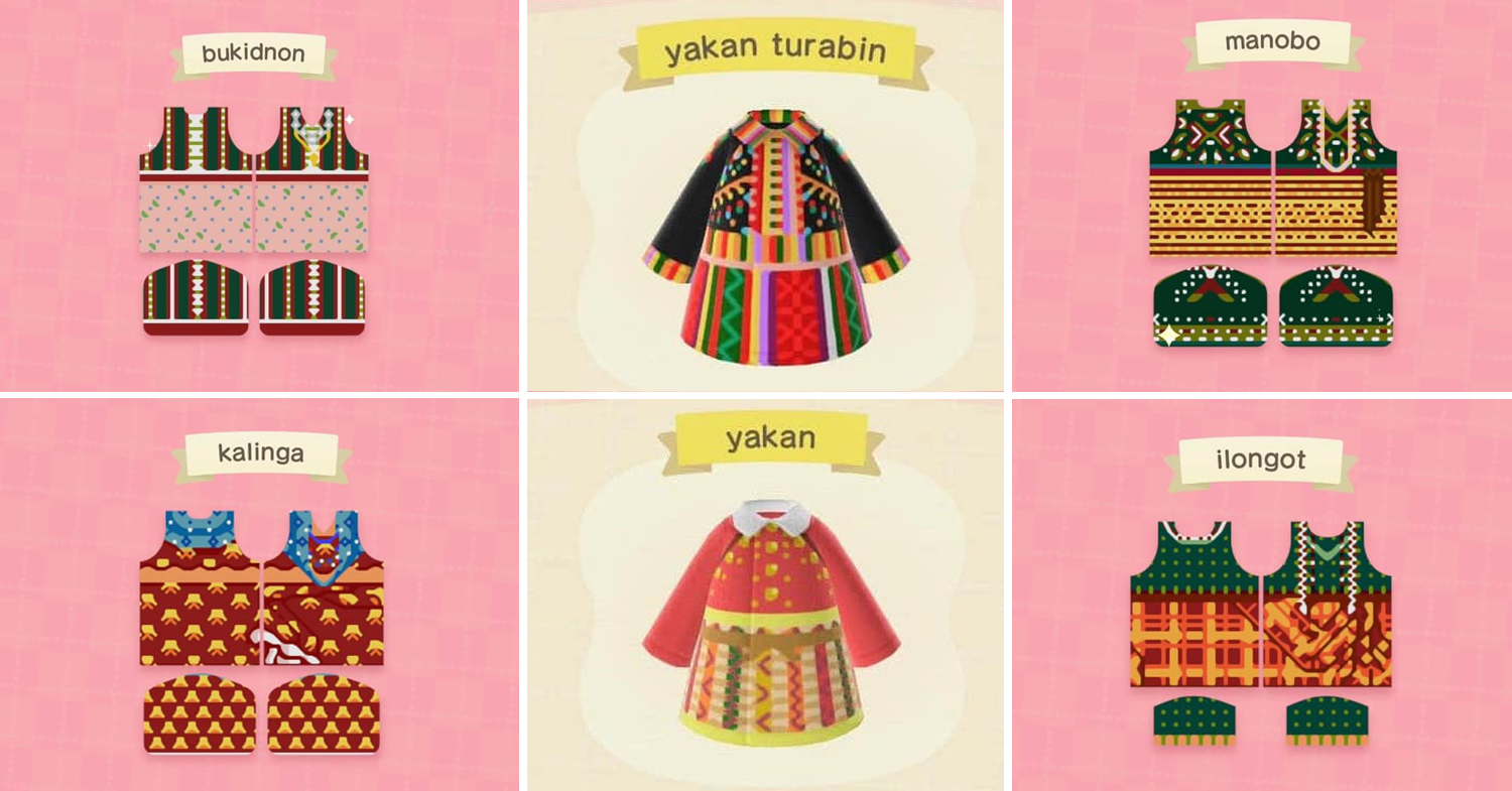 animated versions of Filipino tribal wear
