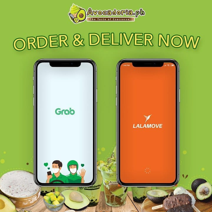 Avocadoria delivery via Grab and Lalamove