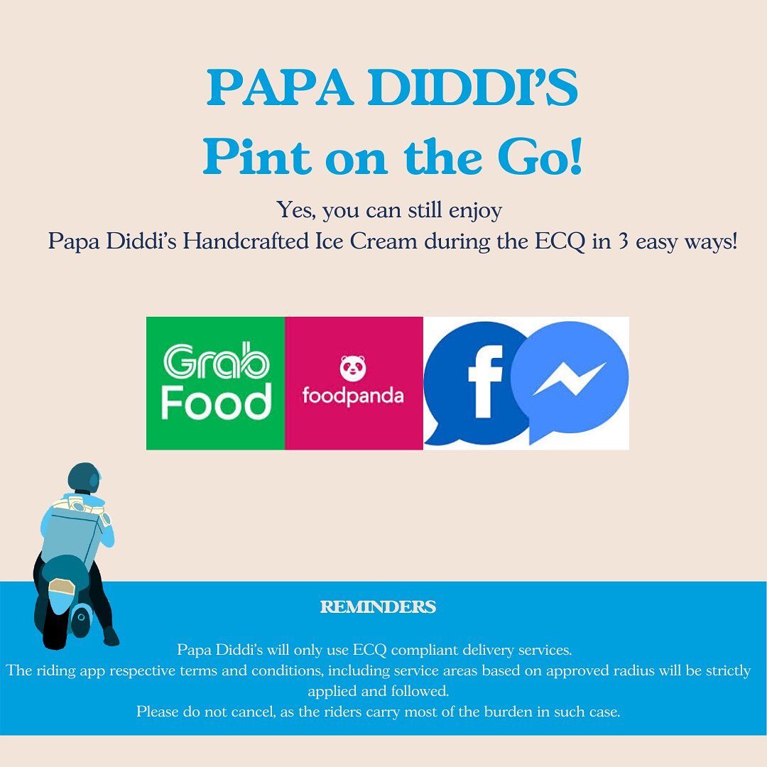 Papa Diddi's delivery options