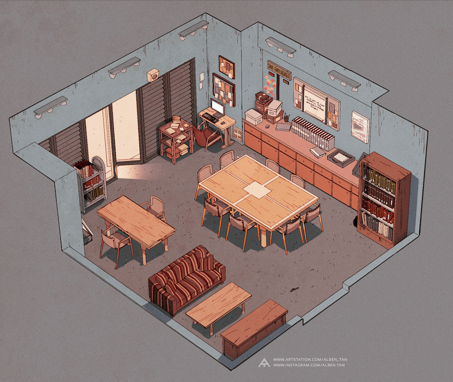layout art of the community study room