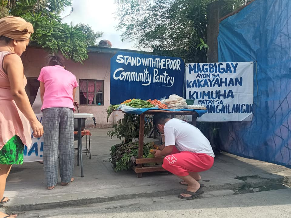 Community pantries Philippines - Stand with the Poor Community Pantry at Brgy. Holy Spirit, Quezon City 