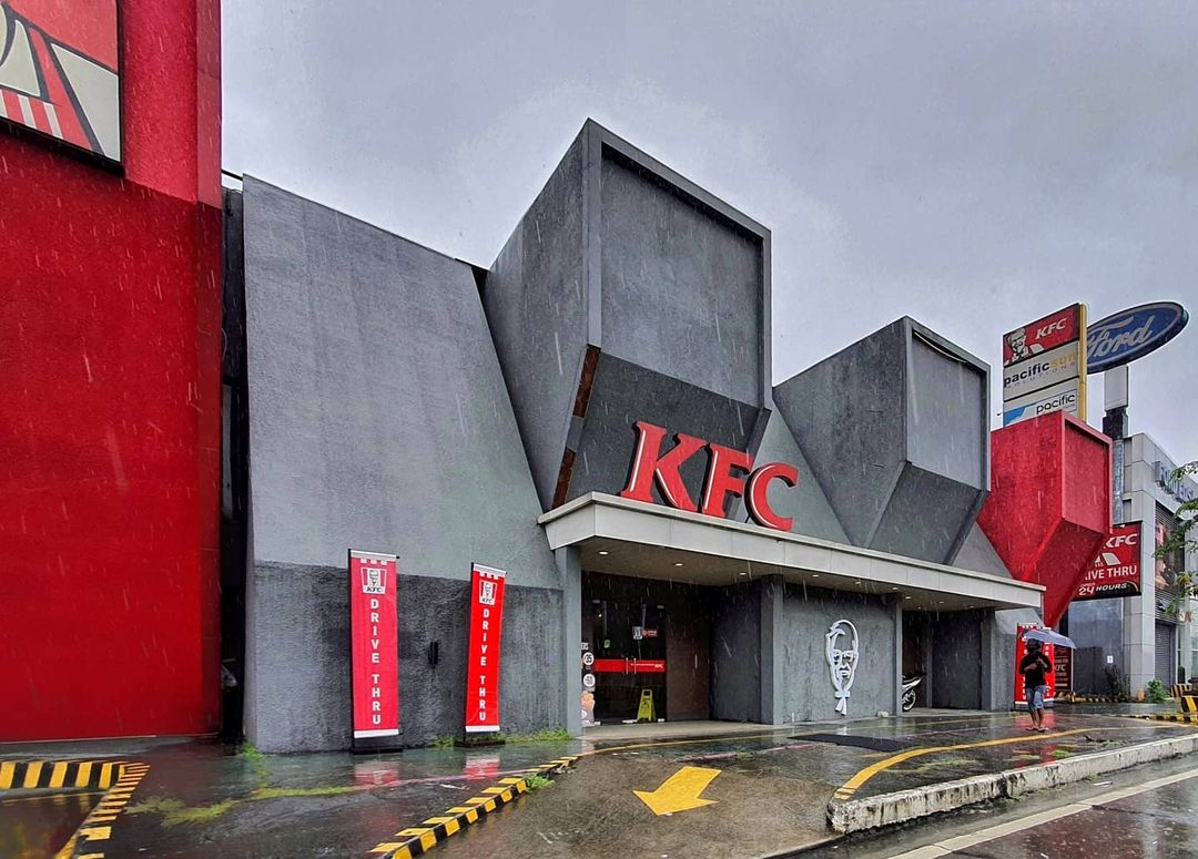 Brutalist buildings Metro Manila - KFC EDSA Greenhills