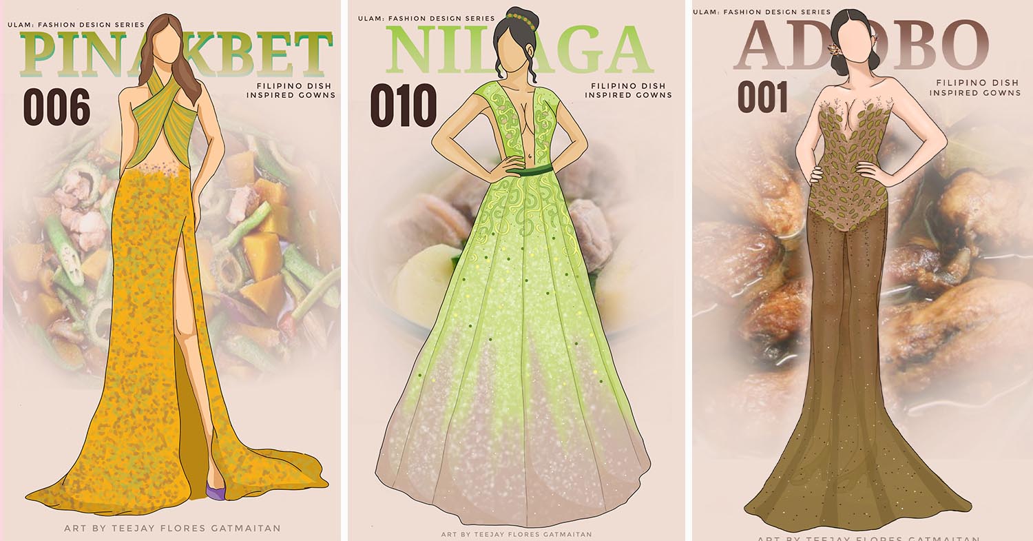 Filipino Dish-Inspired Gowns
