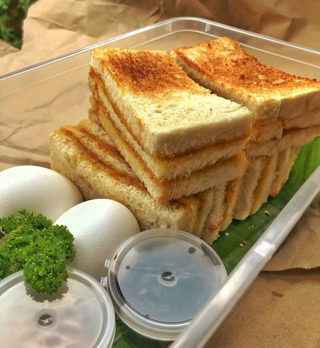 Bugis Singaporean Street Food - kaya toast
