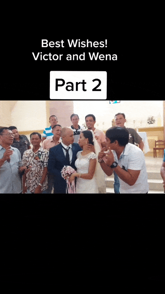 bride refuses kiss from groom- wedding photos male