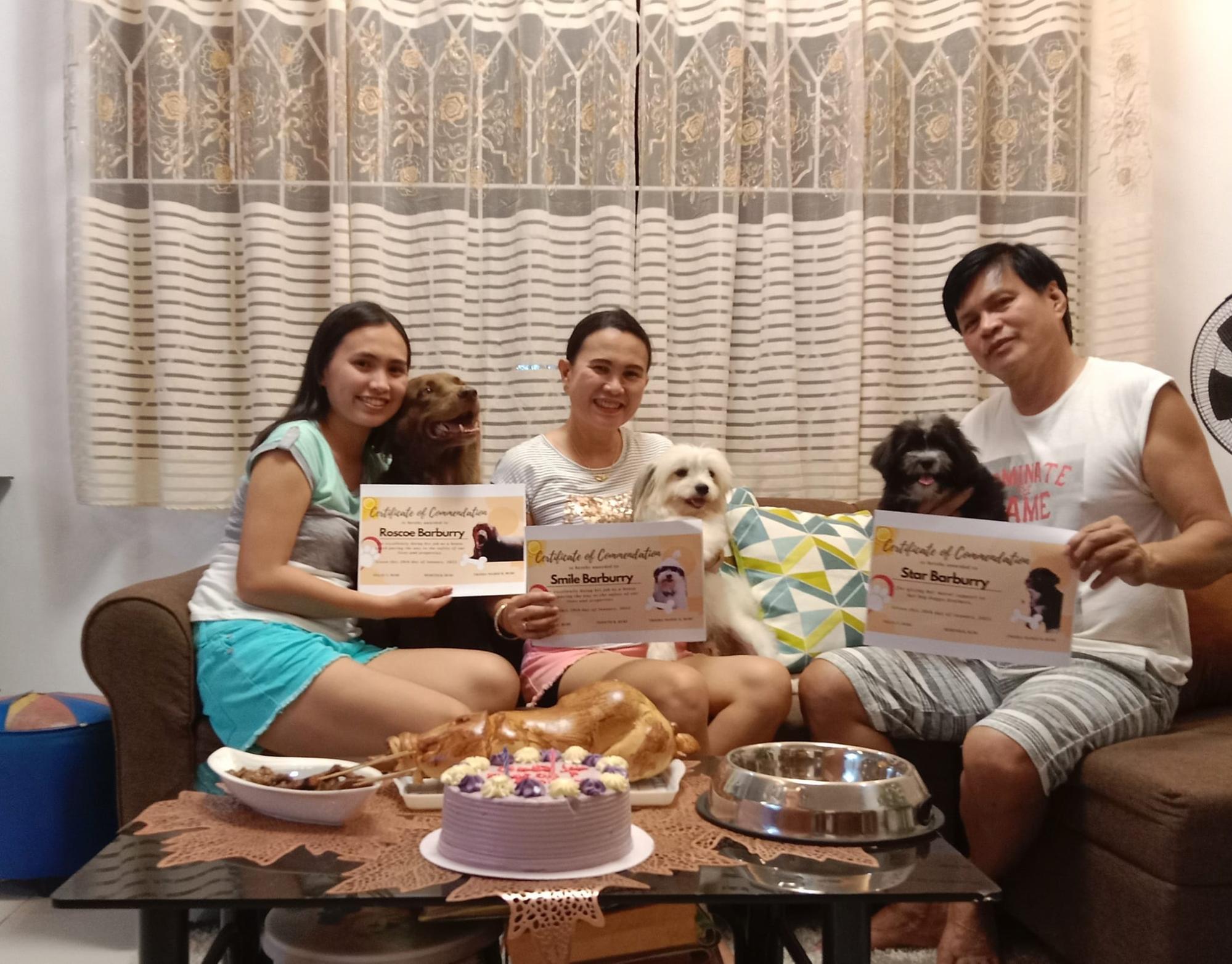 loyal dogs with family