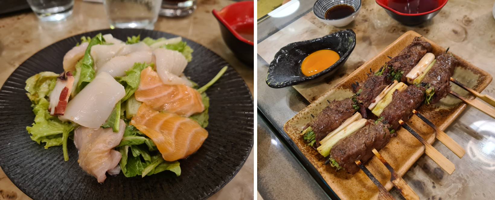 Ginza in Makati - Japanese dishes