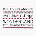 Wonderland for Detailed Planners