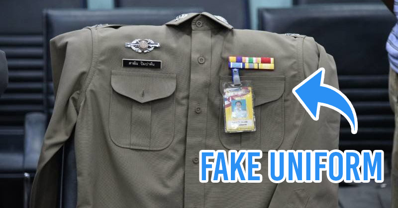 fake uniform used by fake police