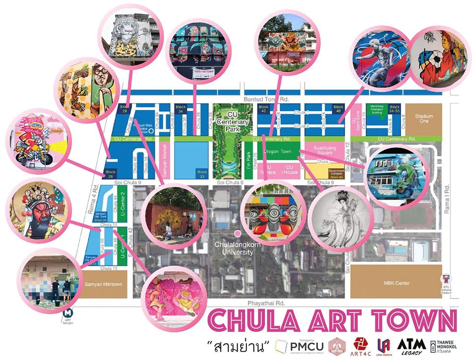 Chula art town map