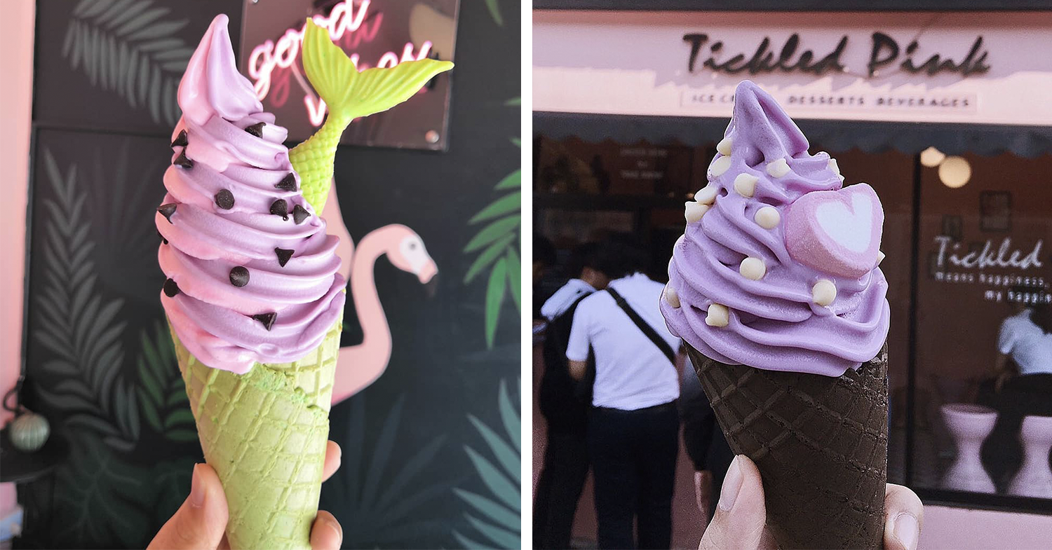 tickled pink kyoho grape and blueberry yogurt flavour