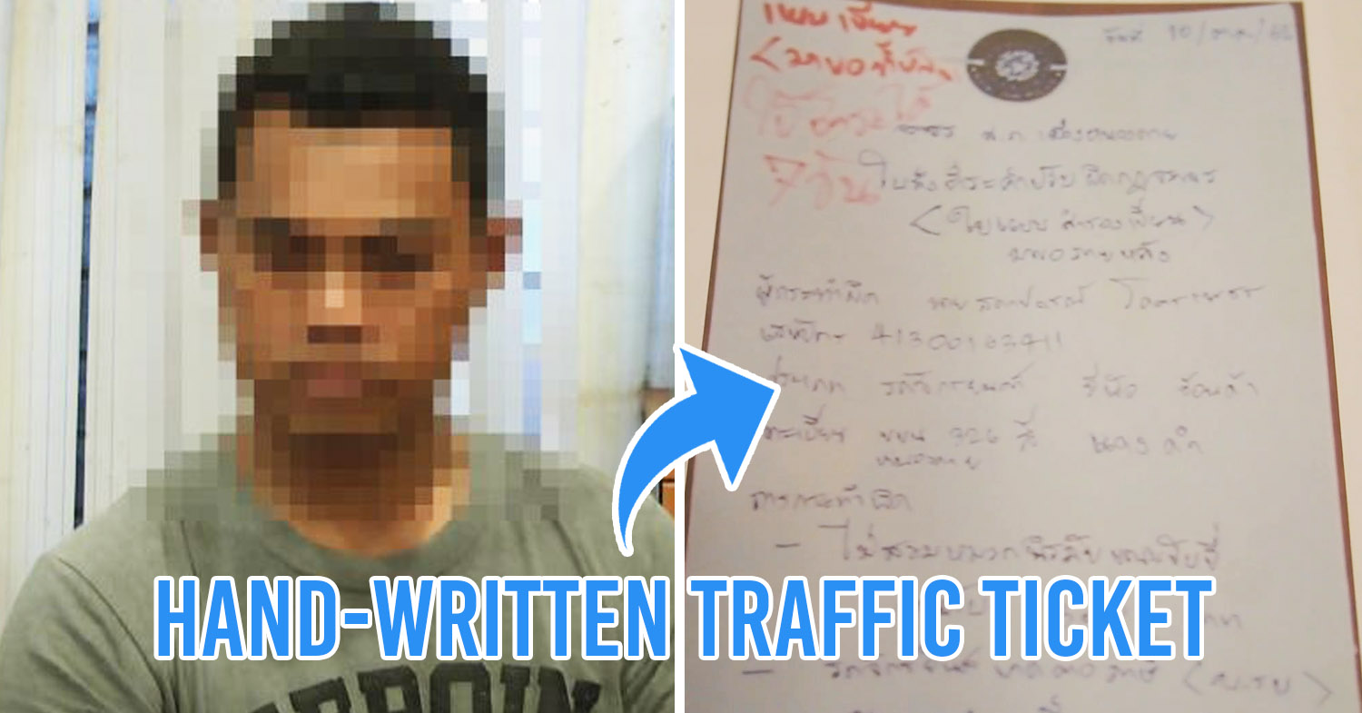Man Fake Traffic Tickets Thai