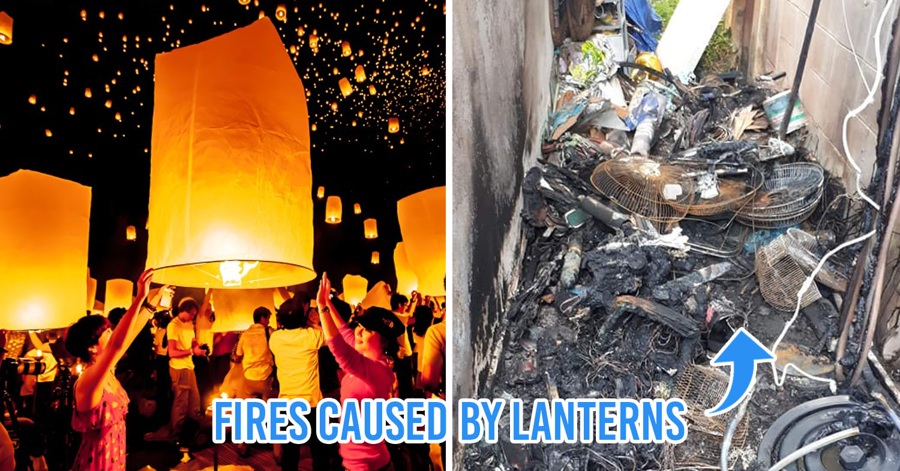 Floating Lanterns Cause Damage And Flight Disruptions In Chiang Mai, Thai Netizens Look At Banning Them 