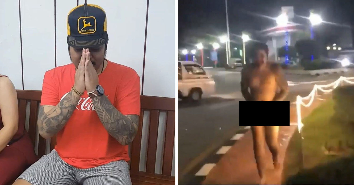 man runs naked in public cover