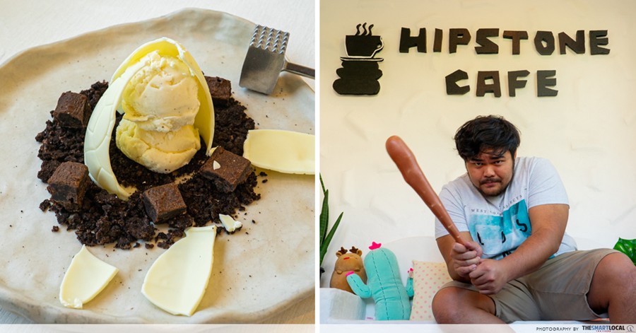 Hipstone Cafe - Stone Age-Themed Cafe Near Bangkok With Dinosaur Egg Dessert