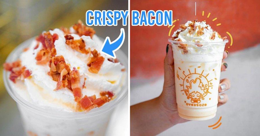 This Bangkok Cafe Has A Carbonara Milkshake Complete With Bacon, Cheese And Salted Egg Pudding