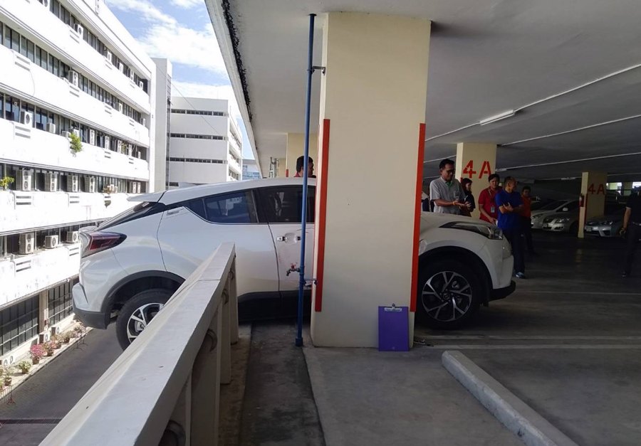 Thai Woman Crashes Car And Almost Falls Off Building, Believes An Amulet Saved Her Life