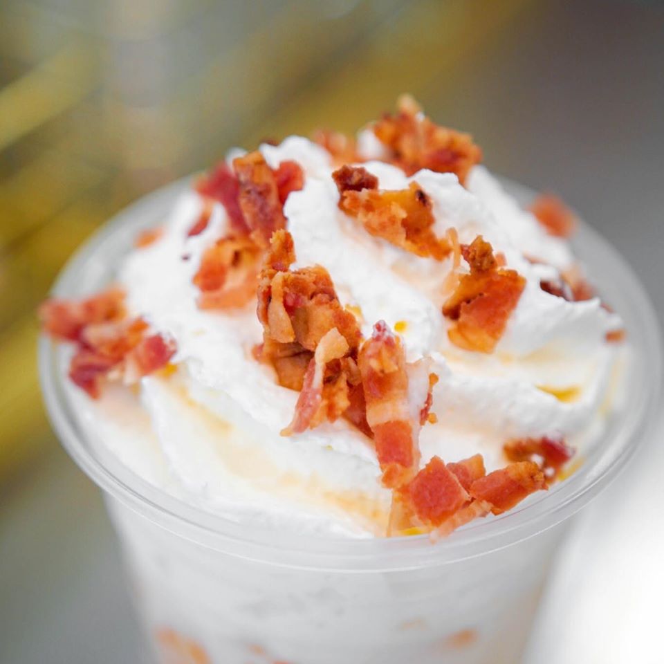 This Bangkok Cafe Has A Carbonara Milkshake Complete With Bacon, Cheese And Salted Egg Pudding