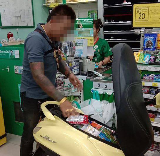 Man Drives Motorcycle Into Convenience Store To Protest Plastic Bag Ban In Thailand