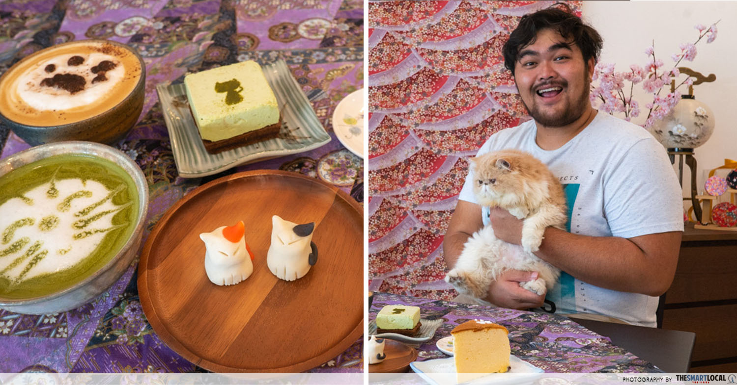 Okurimono Cafe Is A Cat-Themed Japanese Cafe In Ekkamai With Adorable Desserts And Kitties