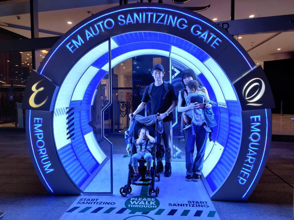 EmQuartier Bangkok Has Futuristic “Sanitising Gate” At Mall Entrance, Looks Straight Out Of Sci-fi Film