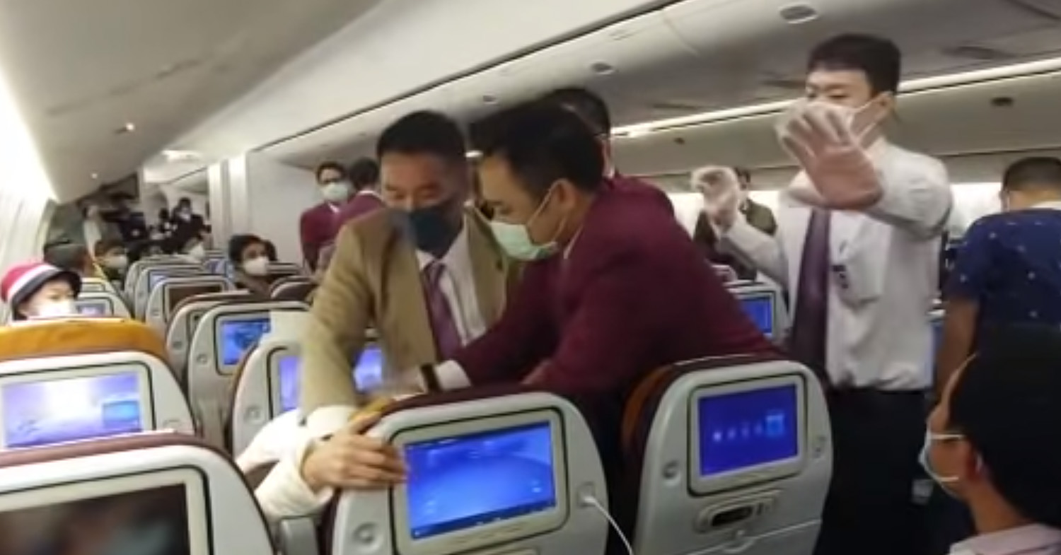 Passenger Purposely Coughs On Thai Airways Crew During Cabin Screening Process On Shanghai Flight