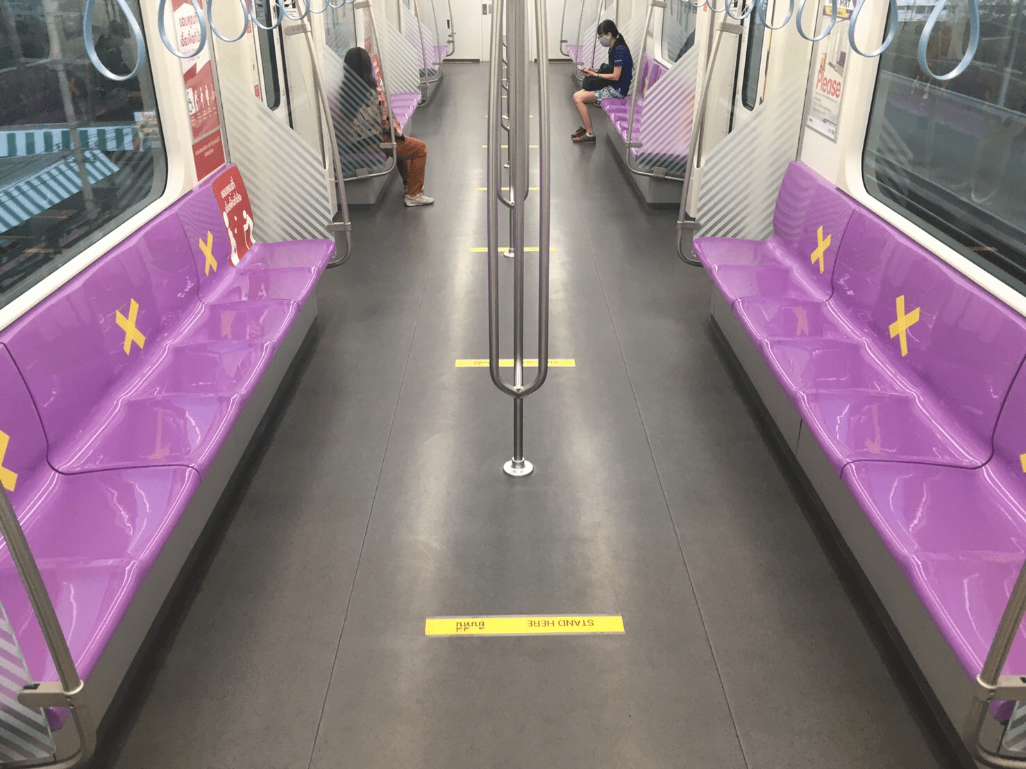Thai Public Transport Promotes Social Distancing