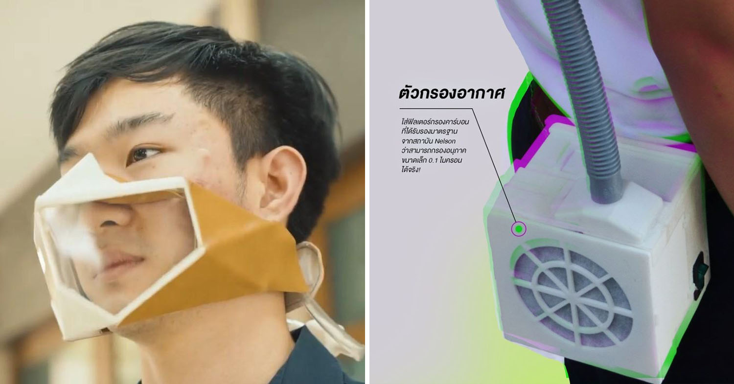 Thai students produce PM2.5 Face Masks to cope with air pollution 