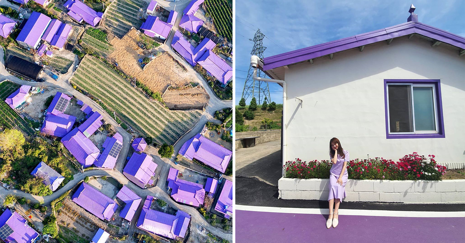 Purple island in South Korea