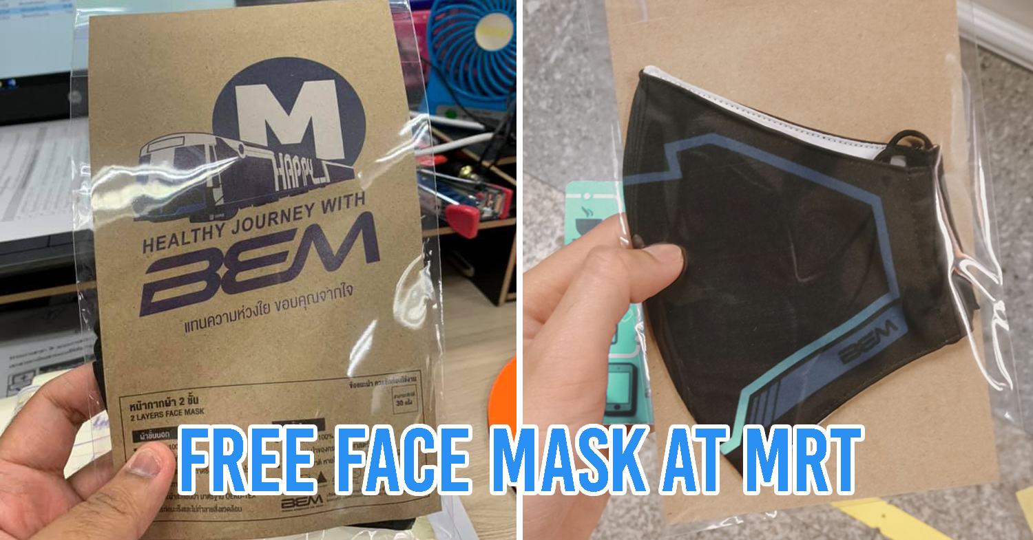 Thai MRT gives free face masks