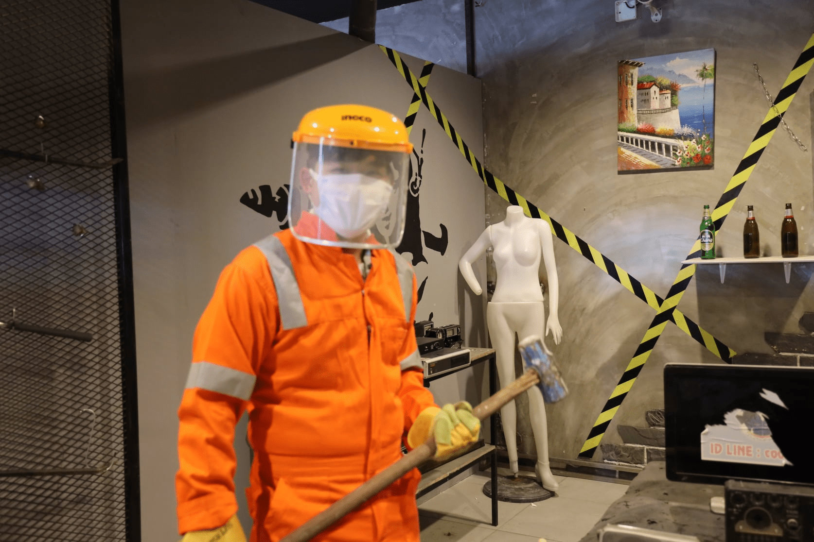 Rage room in Thailand