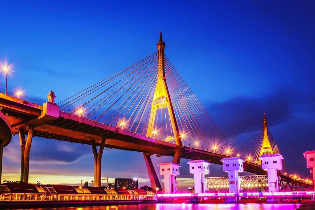 Beautiful bridges in Thailand
