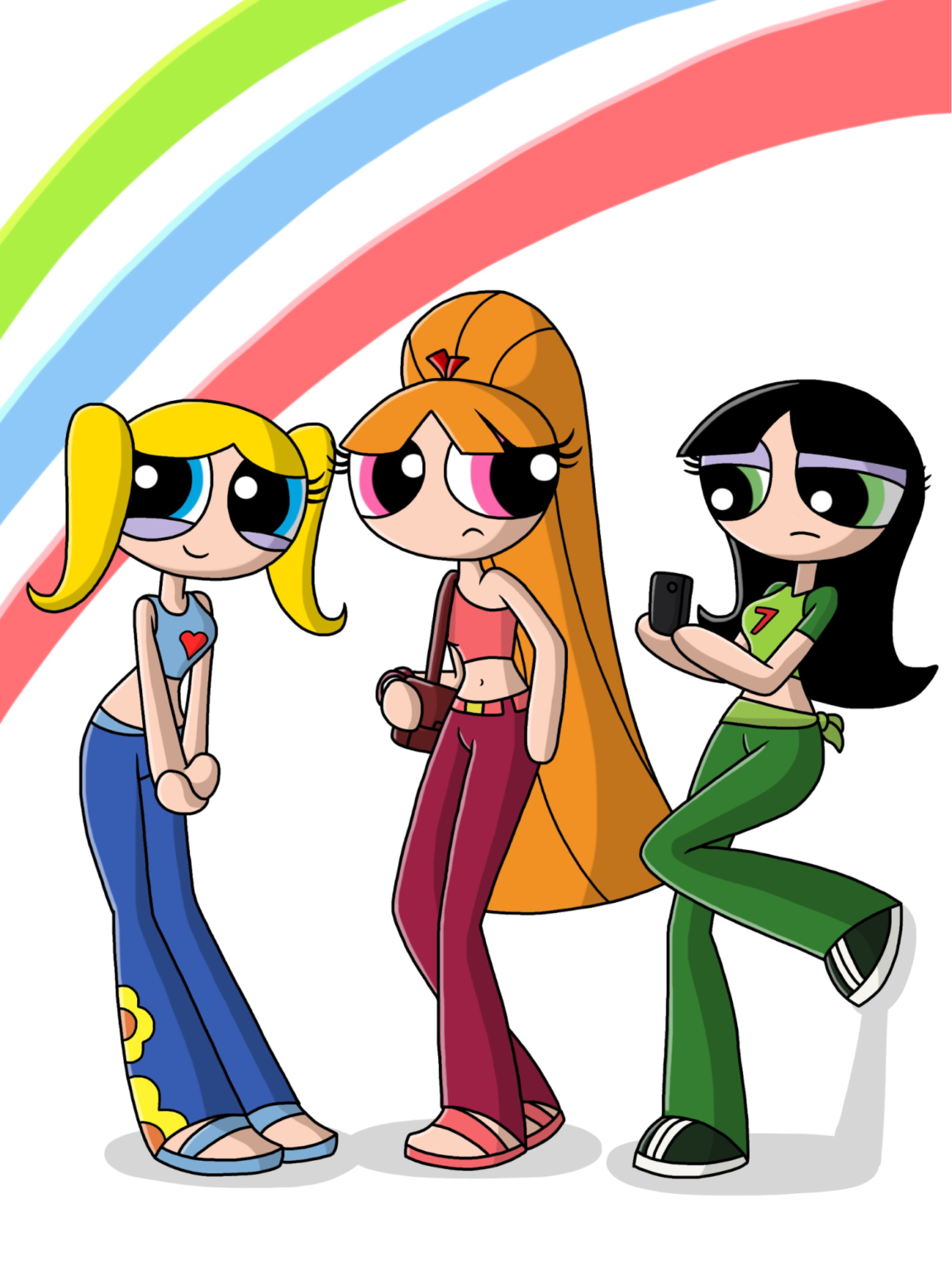 Blossom, Bubbles, and Buttercup all grown up.