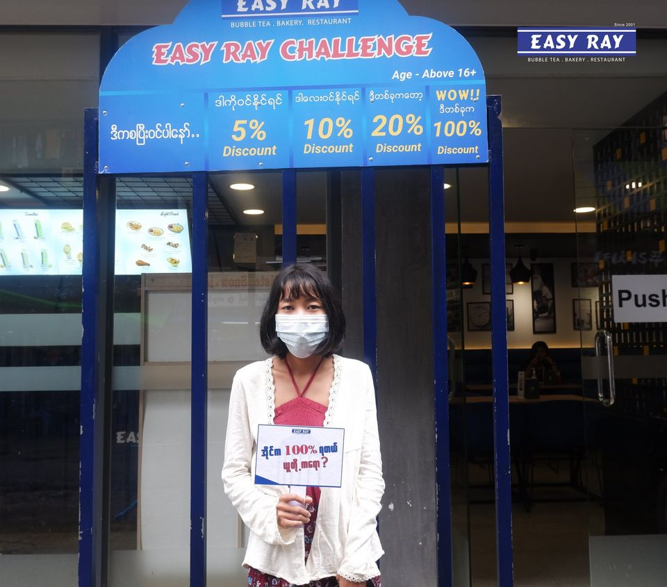 Easy Ray challenge in Myanmar 100% discount